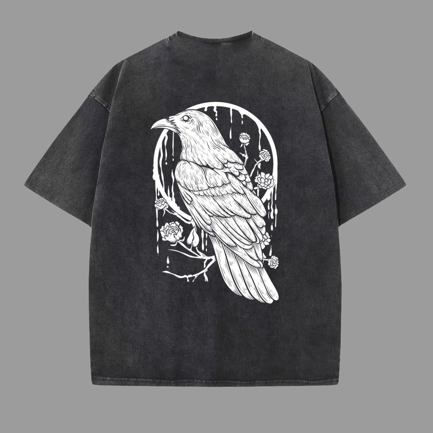 Raven Oversized Vintage Crew